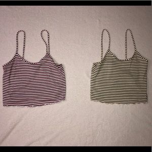 Stripped crop tops